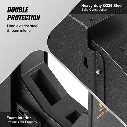 Biometric Pistol Safe with Triple Locking, Automatic Door, 5.35 kg, Black