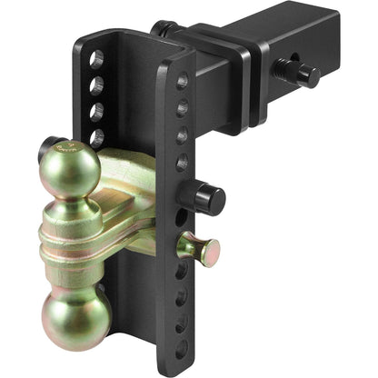 Adjustable Trailer Hitch with 0.2m Drop & 0.17m Rise, 6577 kg Capacity, Dual Ball