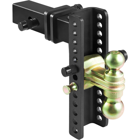 VEVOR Adjustable Trailer Hitch, 25 cm Drop & 21.59 cm Rise Hitch Ball Mount with