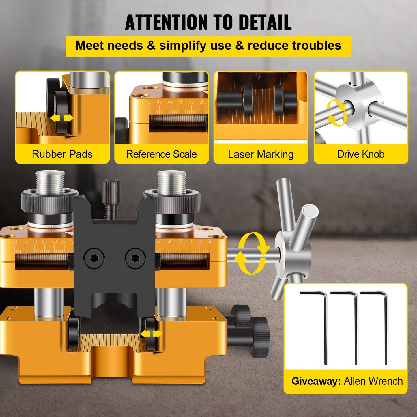 High-Precision Aluminum Sight Adjustment Tool for Semi-Automatic Firearms