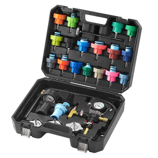 VEVOR 28 pcs Universal Radiator Pressure Tester Kit, Coolant Pressure Tester Kit