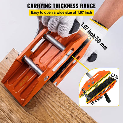 VEVOR 2 PCS Double Handed Stone Carrying Clamps, 50 mm Granite Lifting Tools with