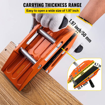 2 PCS Double Handed Stone Clamps, 0-0.05m Opening, 200kg Capacity
