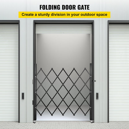 Single Folding Security Gate, 0.9m x 1.2m, Steel, Lockable, Easy Install