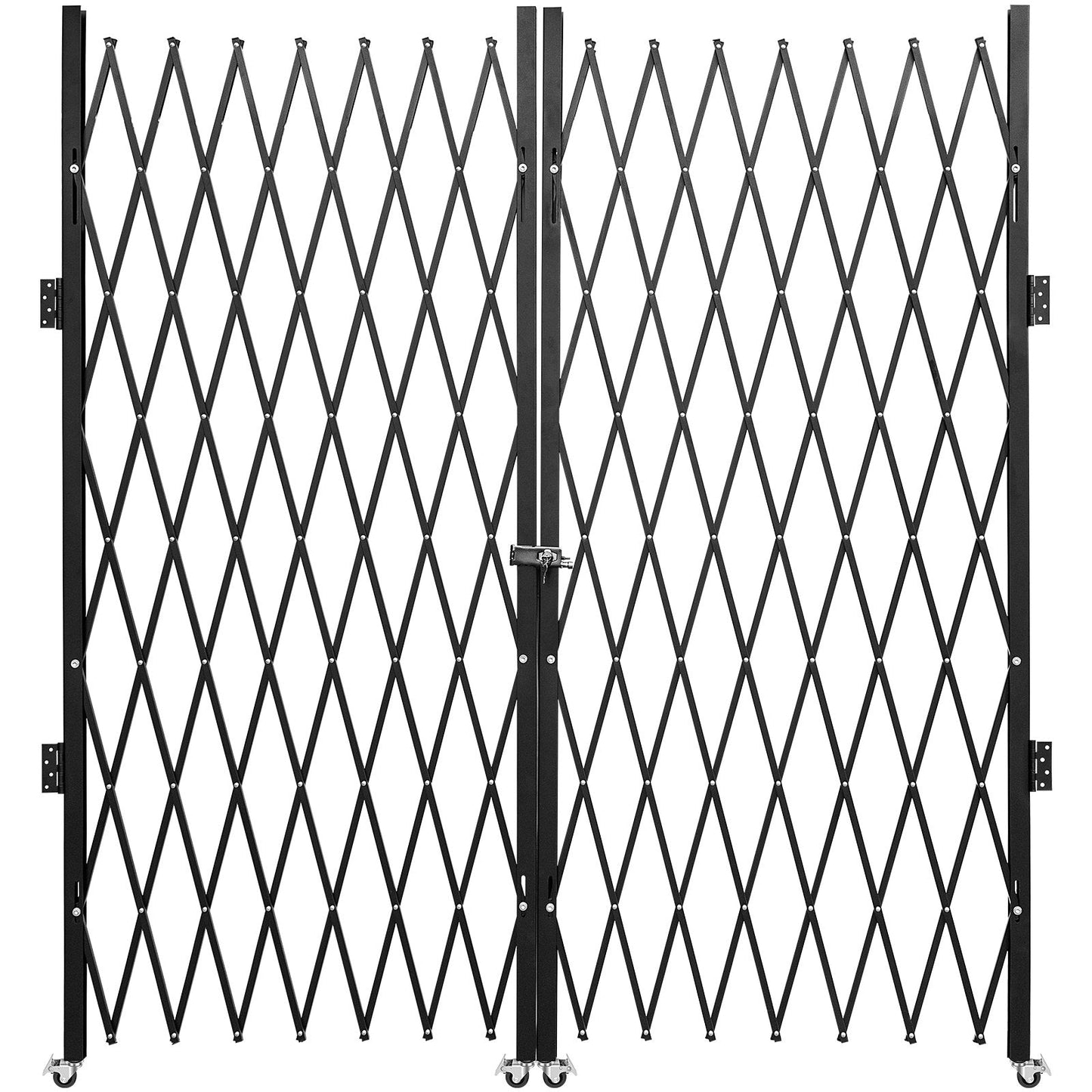Double Folding Security Door Gate, 1.55m H x 3.1m W, Sturdy Steel Construction