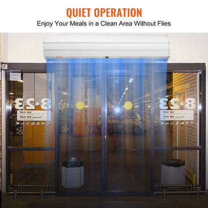 VEVOR 1.2m Commercial Indoor Air Curtain Super Power 2 Speeds 2038m³/h, UL Certified