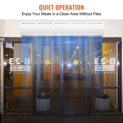 VEVOR 1.5m Commercial Indoor Air Curtain Super Power 2 Speeds 2547m³/h, UL Certified
