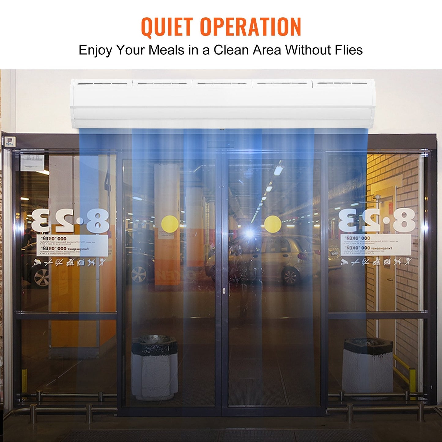 1.5m Indoor Air Curtain, 2 Speeds, 2547 m³/h, UL Certified, Easy Install