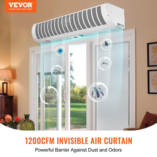 0.9m Indoor Air Curtain, 2 Speed, High Power, 2038 m³/h, UL Certified, Wall Mounted