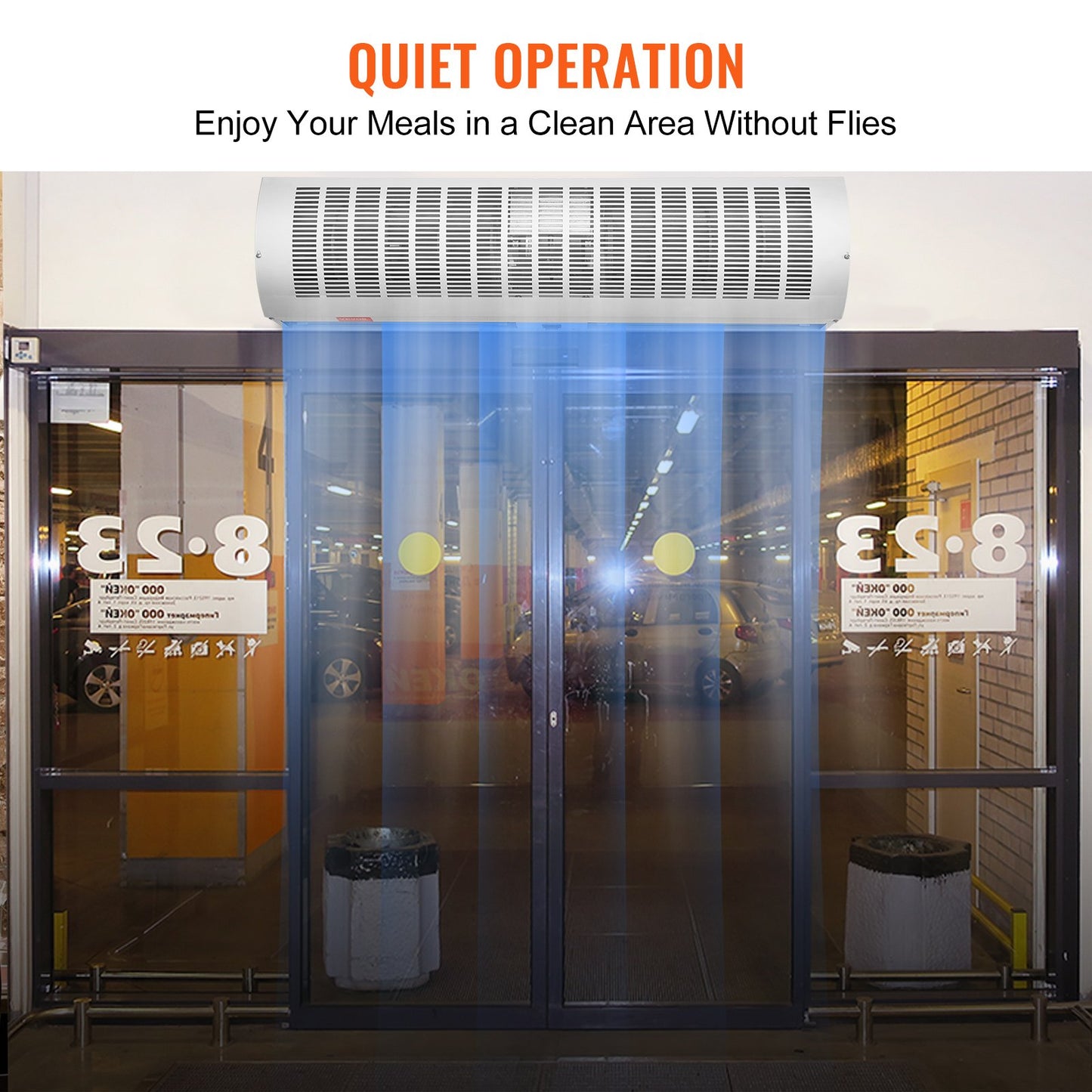 VEVOR 0.9m Commercial Indoor Air Curtain Super Power 2 Speeds 2038m³/h, UL Certified