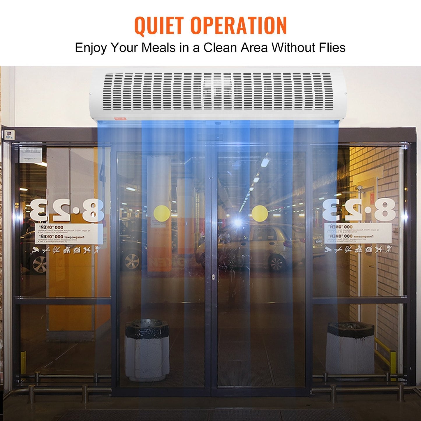 1.2m Commercial Air Curtain, 2 Speeds, 2802 m³/h, UL Certified, Easy Install