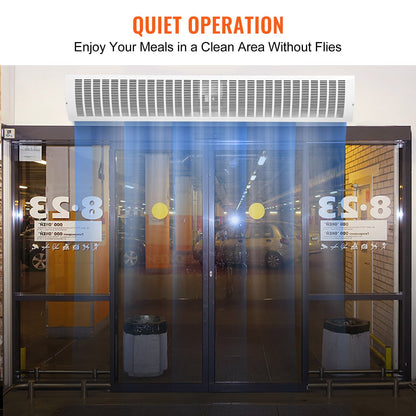 VEVOR 1.5m Commercial Indoor Air Curtain Super Power 2 Speeds 3566m³/h, UL Certified