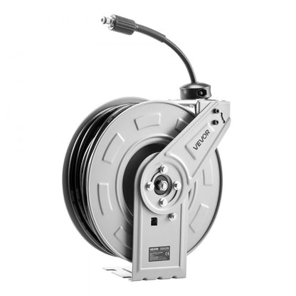 Pressure Washer Hose Reel 19.8m x 6.4mm Retractable 3200PSI Auto-Rewinding