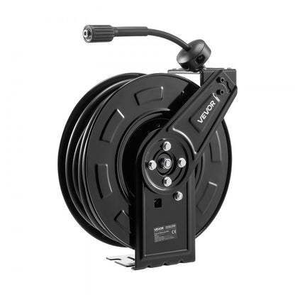 Pressure Washer Hose Reel 18.3m x 6.4mm Retractable 4000PSI Auto-Rewinding