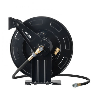 Pressure Washer Hose Reel 15.2m x 9.5mm Retractable 4000PSI Auto-Rewinding