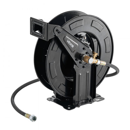 Pressure Washer Hose Reel 15.2m x 9.5mm Retractable 4000PSI Auto-Rewinding