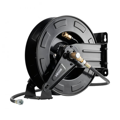 Pressure Washer Hose Reel 15.2m x 9.5mm Retractable 4000PSI Auto-Rewinding