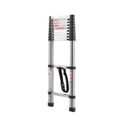 VEVOR Telescoping Ladder Stainless Steel Extension Step 3140mm Portable Ladders