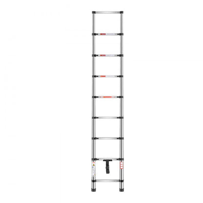 VEVOR Telescoping Ladder Stainless Steel Extension Step 2540mm Portable Ladders