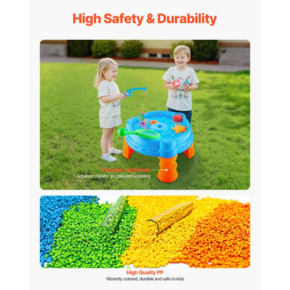 VEVOR Water Table for Toddlers Kids Activity Sensory Table with 9PCS Accessories