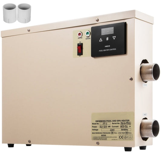 VEVOR Pool Heater Electric 11KW 220V Spa Heater Electric Heating and Thermostat