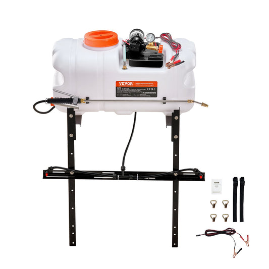 VEVOR ATV Sprayer 60 L/15.9 Gal ATV/UTV Spot Sprayer with A Nozzle Boom 1.9 GPM