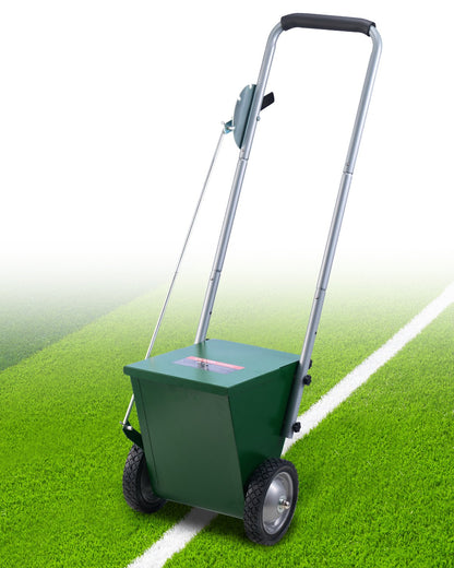VEVOR Dry Line Marker 2-Wheel 50 or 100 mm Lines Heavy Duty Steel Chalker 11.3kg
