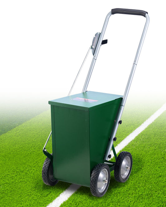 VEVOR Dry Line Marker 4-Wheel 50 or 100 mm Lines Heavy Duty Steel Chalker 22.7kg