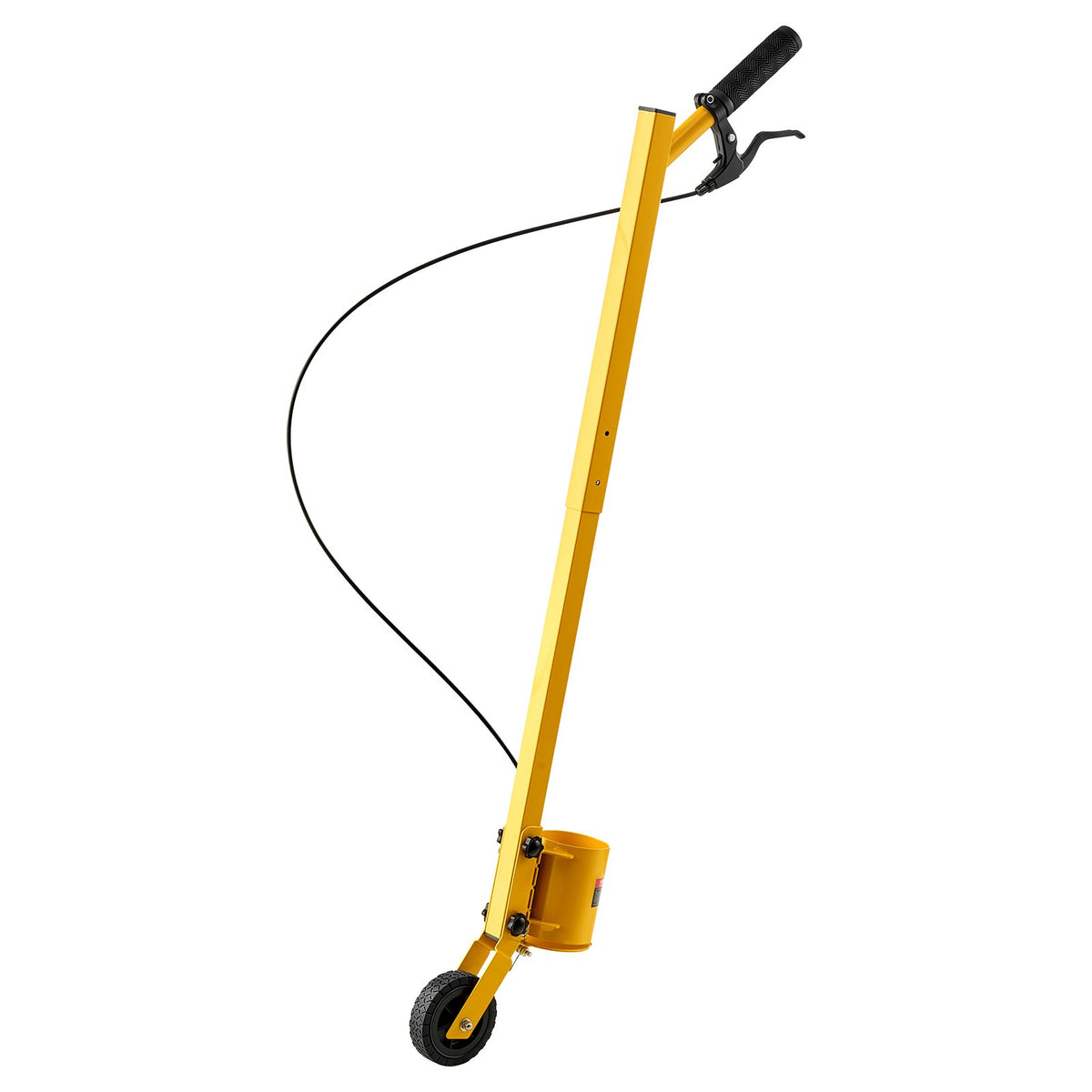 Striping Line Painting Wand Heavy-Duty Wheel Marking Paint Wand, For Ground Marking, Parking Lot and Field, Lightweight and Easy to Push, Compatible with Inverted Striping Paint, Yellow