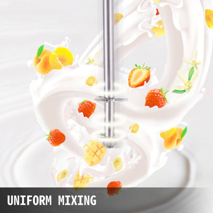 Commercial Double-Head Milkshake Maker with Stainless Steel Frother