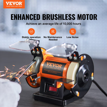 VEVOR Jewelry Polisher, Adjustable Variable Speed Bench Grinder Polishing & Buffing