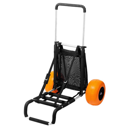 Heavy-Duty Beach Cart with Large Wheels, Adjustable Height, 75 kg Capacity