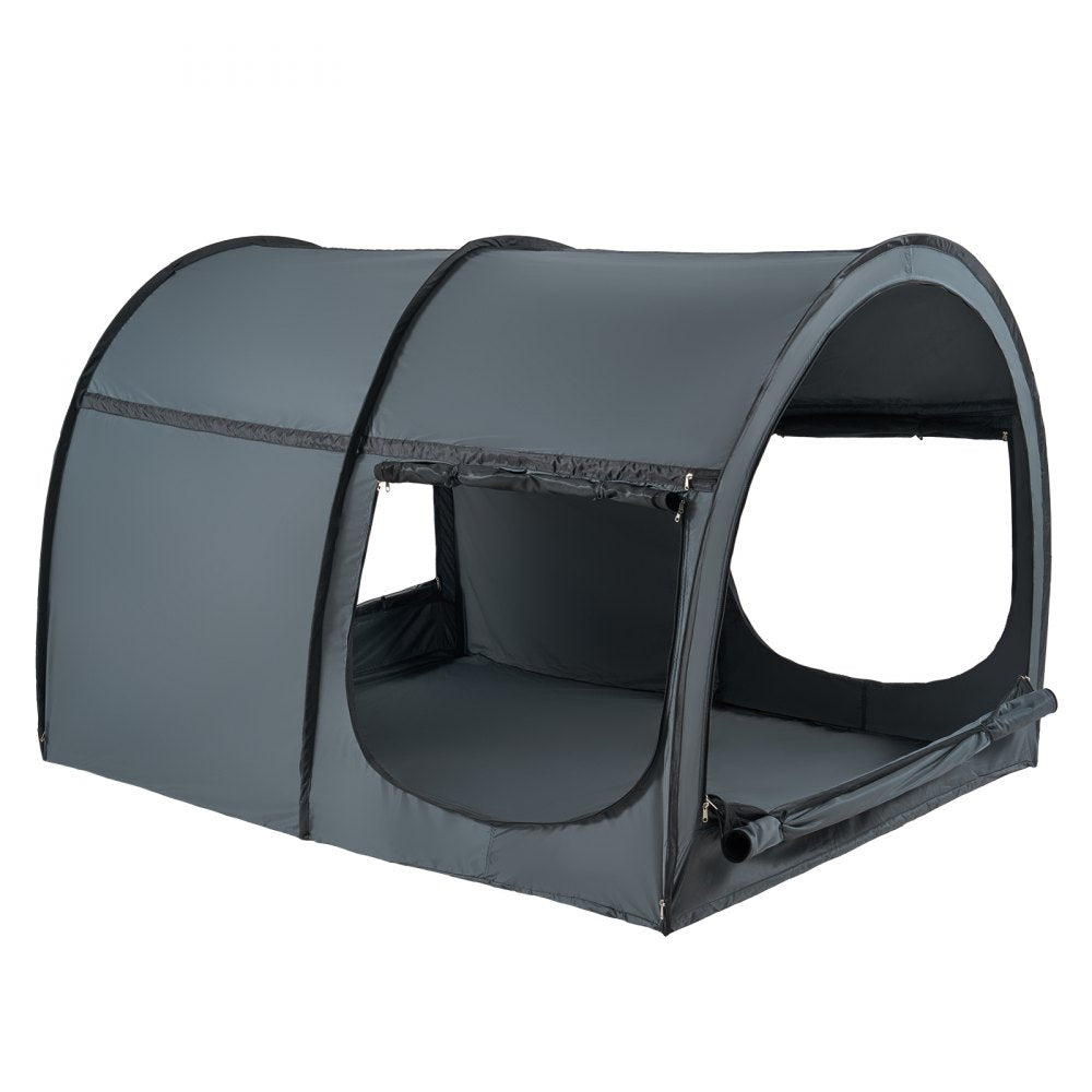 VEVOR 4 Doors Bed Tent Breathable Tent Light Blackout with 7 mm Fiber Poles