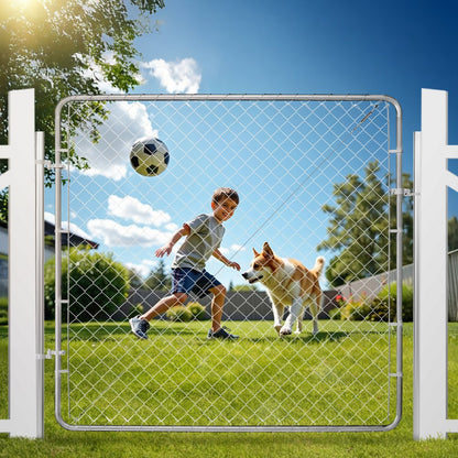 Chain Link Fence Gate Fit 3 ft x 4 ft Garden Fence Gate Posts Not Included