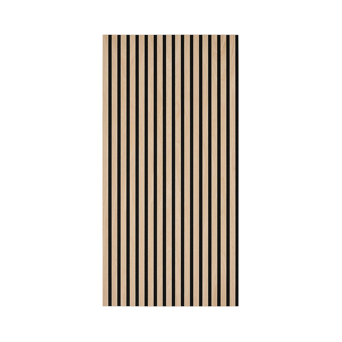 Wood Wall Panels, 1200 x 600 mm, Oak Acoustic Slat Panels, Sound Absorbing for Living Rooms, Bedrooms, Offices, and Studios, Interior Wall Decor, PET Construction, Screw Kit, 8-Pack