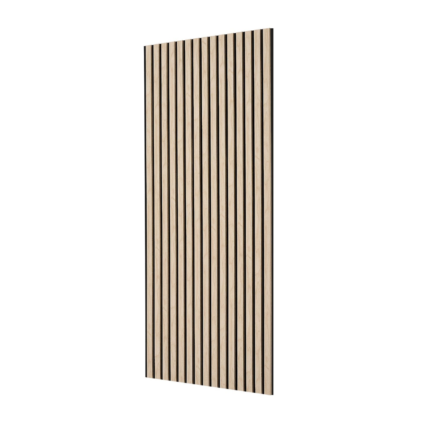 Wood Wall Panels, 1200 x 600 mm, Acoustic Slat Panels, Oak Finish, Sound Absorbing for Living Rooms, Bedrooms, Offices, Studios, Interior Wall Decor, MDF & PET Construction, Screw Kit, 6-Pack