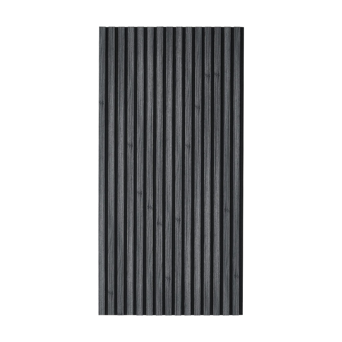 Wood Wall Panels, 1200 x 600 mm, Acoustic Slat Panels, Black Oak, Sound Absorbing for Living Rooms, Bedrooms, Offices, Studios, Interior Wall Decor, MDF & PET Construction, Screw Kit, 6-Pack