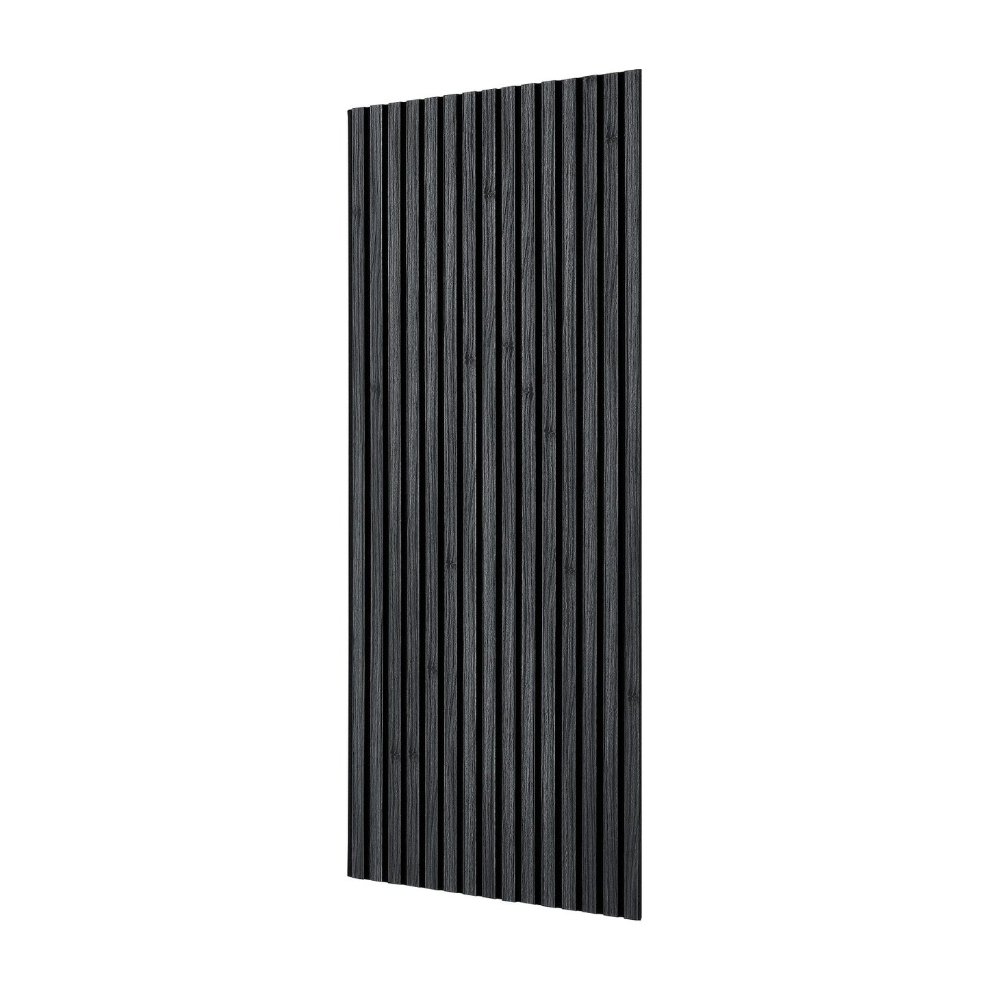Wood Wall Panels, 1200 x 600 mm, Acoustic Slat Panels, Black Oak, Sound Absorbing for Living Rooms, Bedrooms, Offices, Studios, Interior Wall Decor, MDF & PET Construction, Screw Kit, 6-Pack