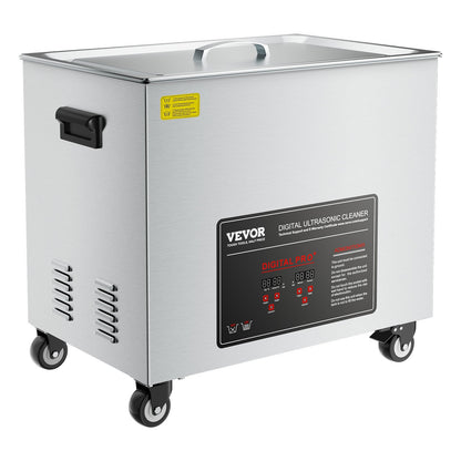 50L Ultrasonic Cleaner, Professional Ultrasonic Cleaner Machine with Cleaning Basket & Digital Display, 840W Stainless Steel Large Cleaning Machine with Wheels for Industrial Parts, Carburetors