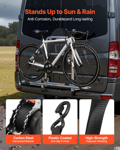 Retractable Ratchet Straps, 25.4 mm x 1.8 m, Tie Down Straps with S Hooks, 544 kg Break Strength, 4 Soft Loops, Tie Down Ratcheting for Moving, Trailers, Motorcycles, Kayaks, Car Roof, 4 Pack