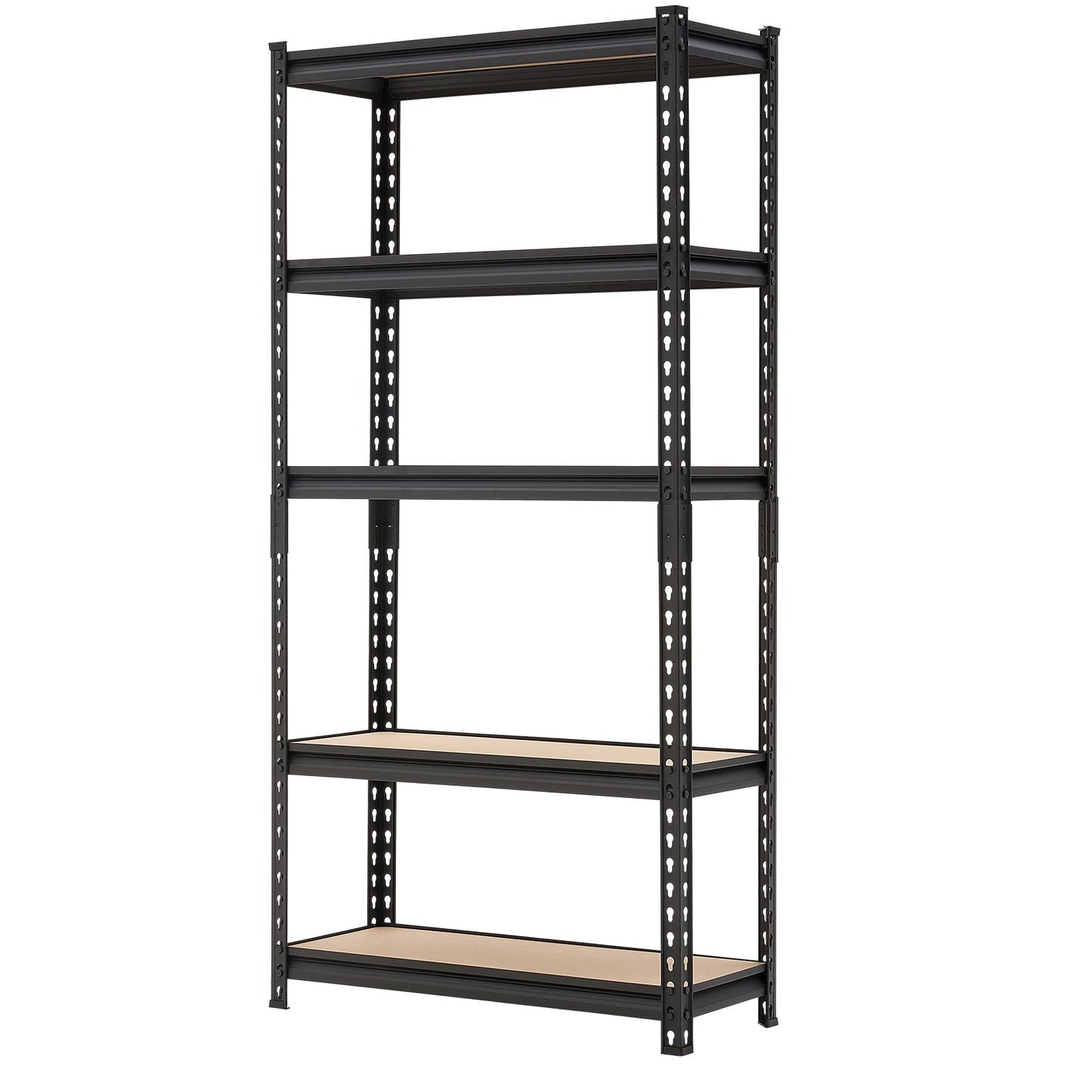 Storage Shelves, 5-Tier Adjustable, 907.2 kg Capacity, Heavy Duty Garage Storage Shelving Unit, Metal Utility Rack Shelf, for Kitchen Pantry Basement Bathroom, 759 mm W x 309 mm D x 1520 mm H