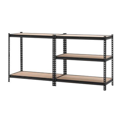 Storage Shelves, 5-Tier Adjustable, 907.2 kg Capacity, Heavy Duty Garage Storage Shelving Unit, Metal Utility Rack Shelf, for Garage Warehouse Basement Kitchen, 923 mm W x 459 mm D x 1813 mm H