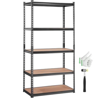 VEVOR Storage Shelving Unit, 5-Tier Adjustable, 907 kg Capacity, Heavy Duty Garage