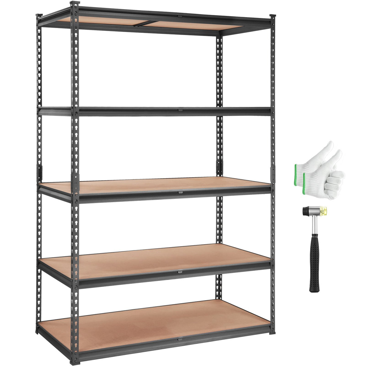 VEVOR Storage Shelving Unit, 5-Tier Adjustable, 907 kg Capacity, Heavy Duty Garage