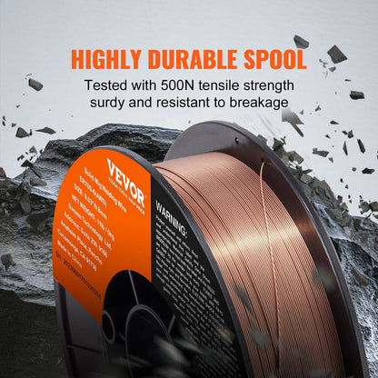 Solid MIG Welding Wire, ER70S-6 0.8mm, 5kg, Low Splatter, All-Position Use