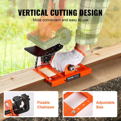 VEVOR Chainsaw Mill, Vertical Lumber Cutting Guide with 5.1-15.2cm Cutting Width,