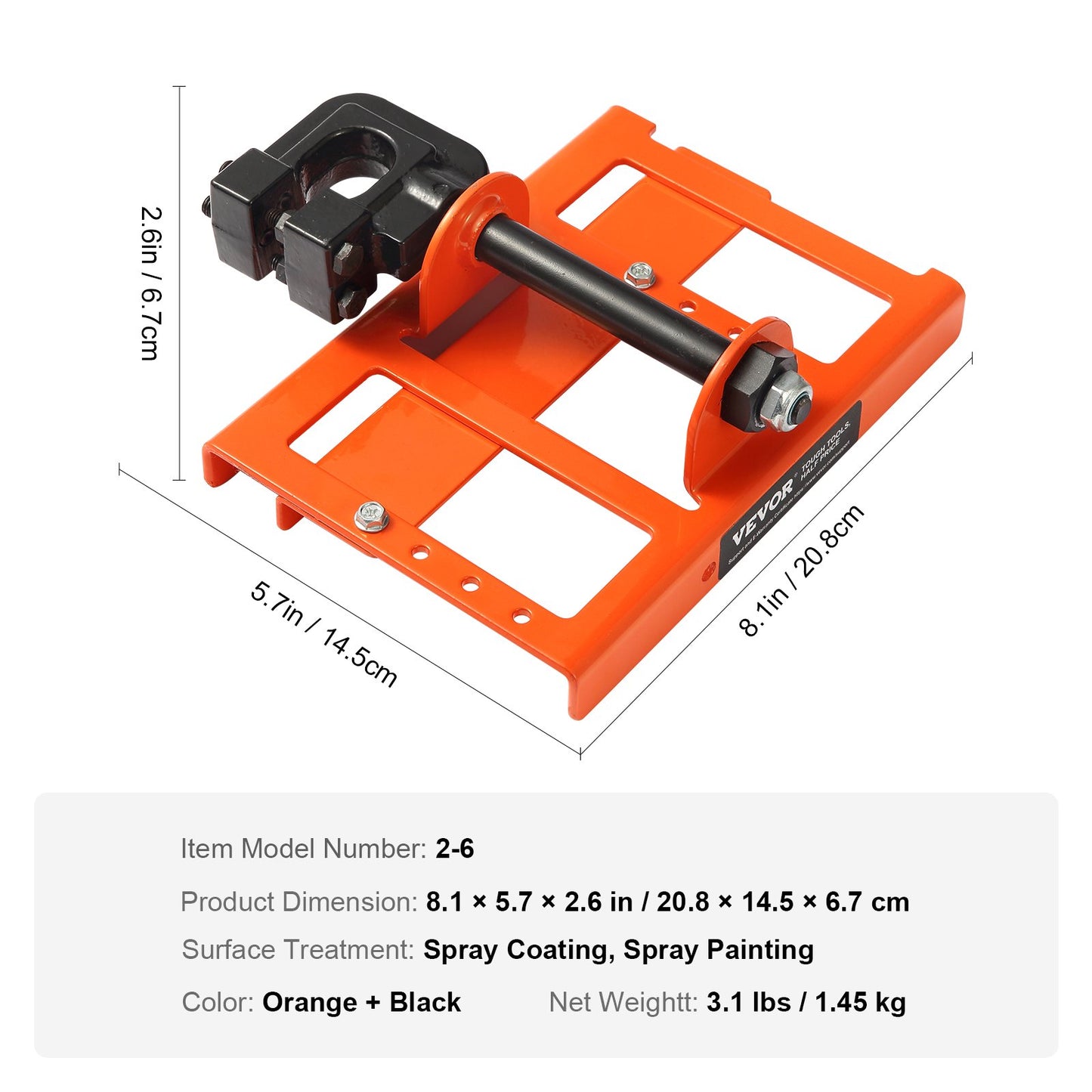 VEVOR Chainsaw Mill, Vertical Lumber Cutting Guide with 5.1-15.2cm Cutting Width,