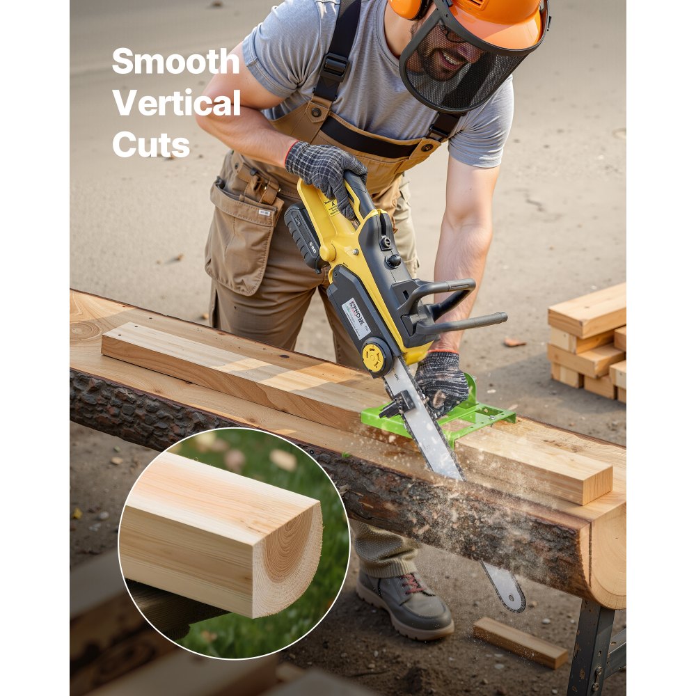 Chainsaw Mill, Adjustable 5-15 cm Width, Vertical Lumber Cutting Guide, Portable Timber Chainsaw Attachment, Heavy Duty 