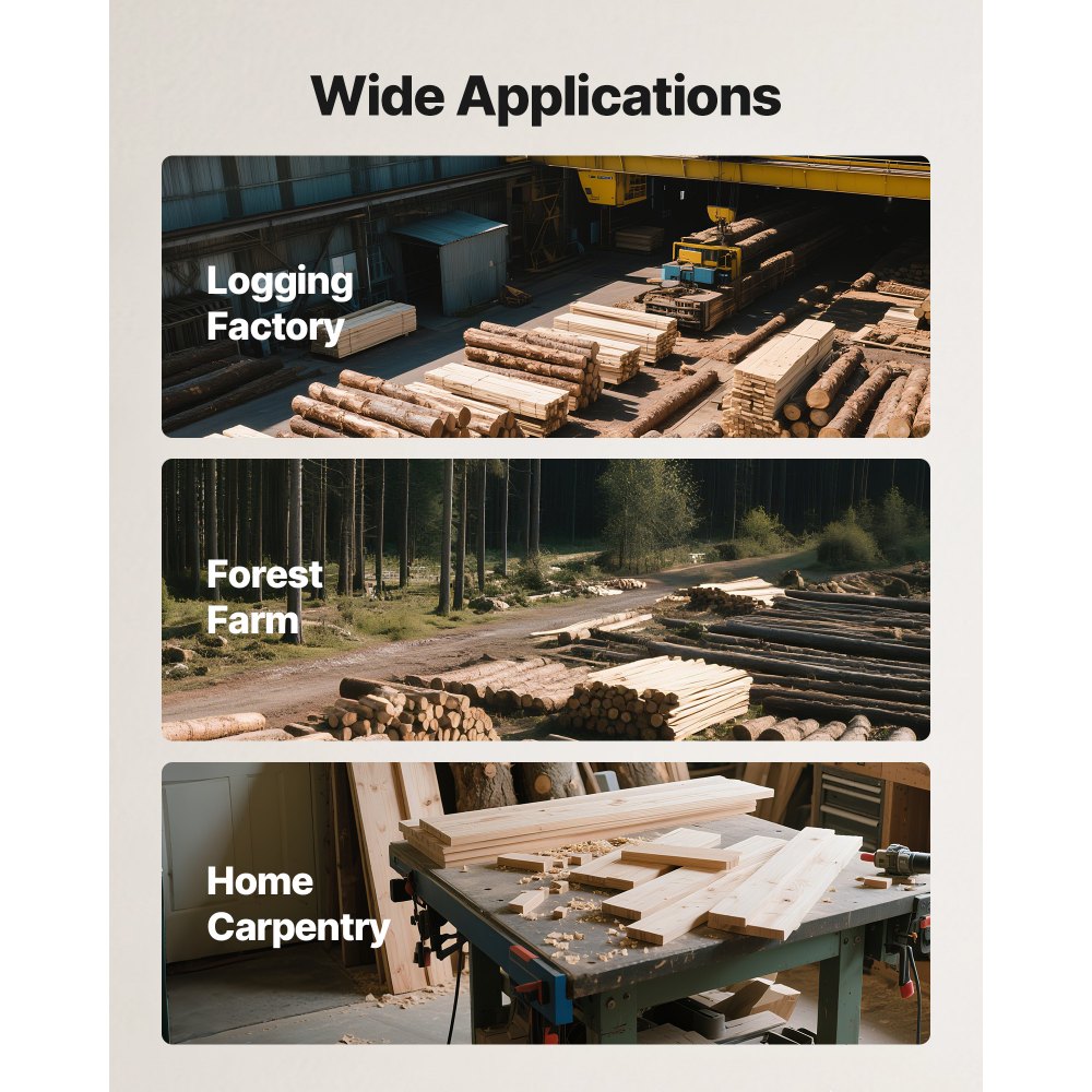 Chainsaw Mill, Adjustable 5-15 cm Width, Vertical Lumber Cutting Guide, Portable Timber Chainsaw Attachment, Heavy Duty 