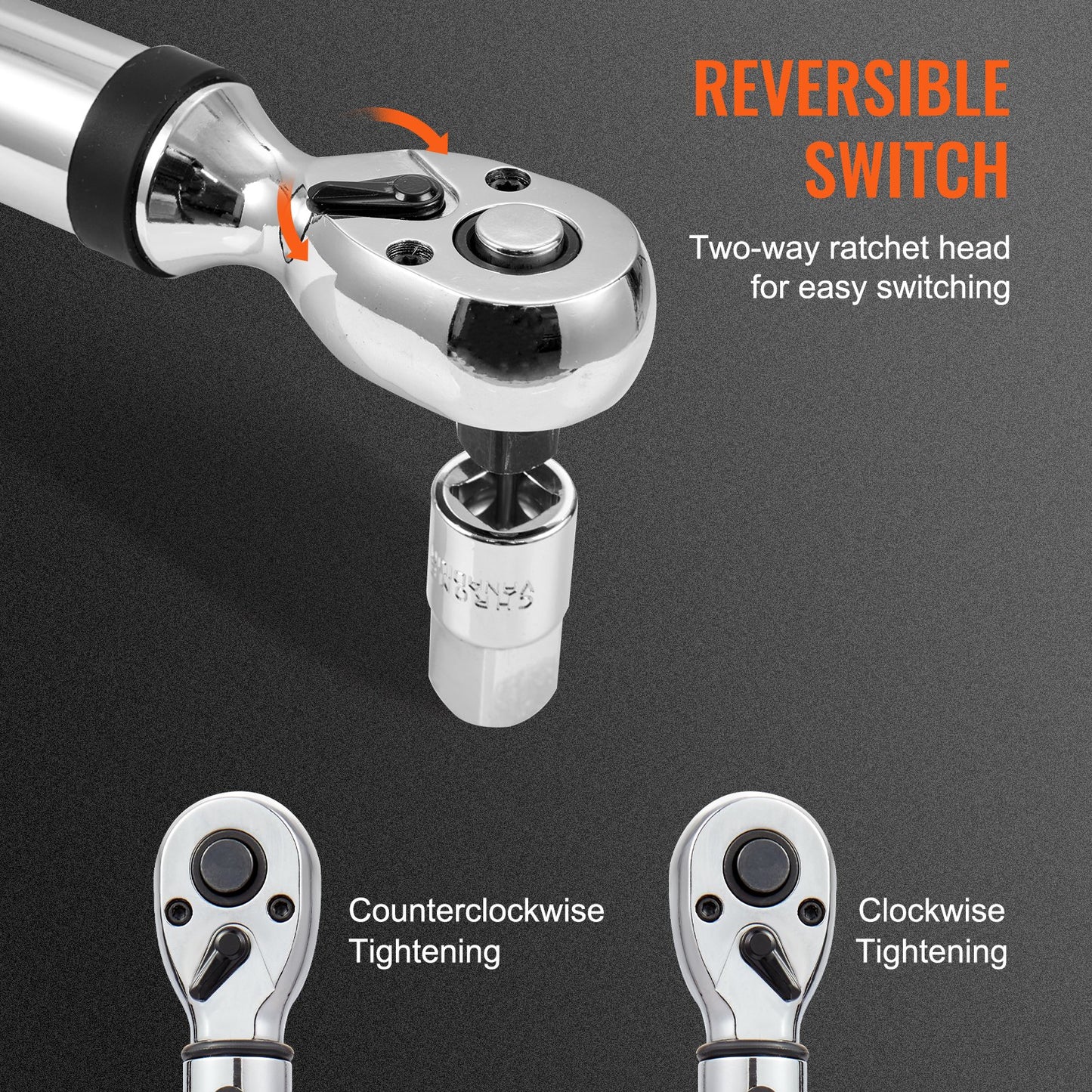 VEVOR Digital Torque Wrench, 3/8" Drive Electronic Torque Wrench, Torque Wrench